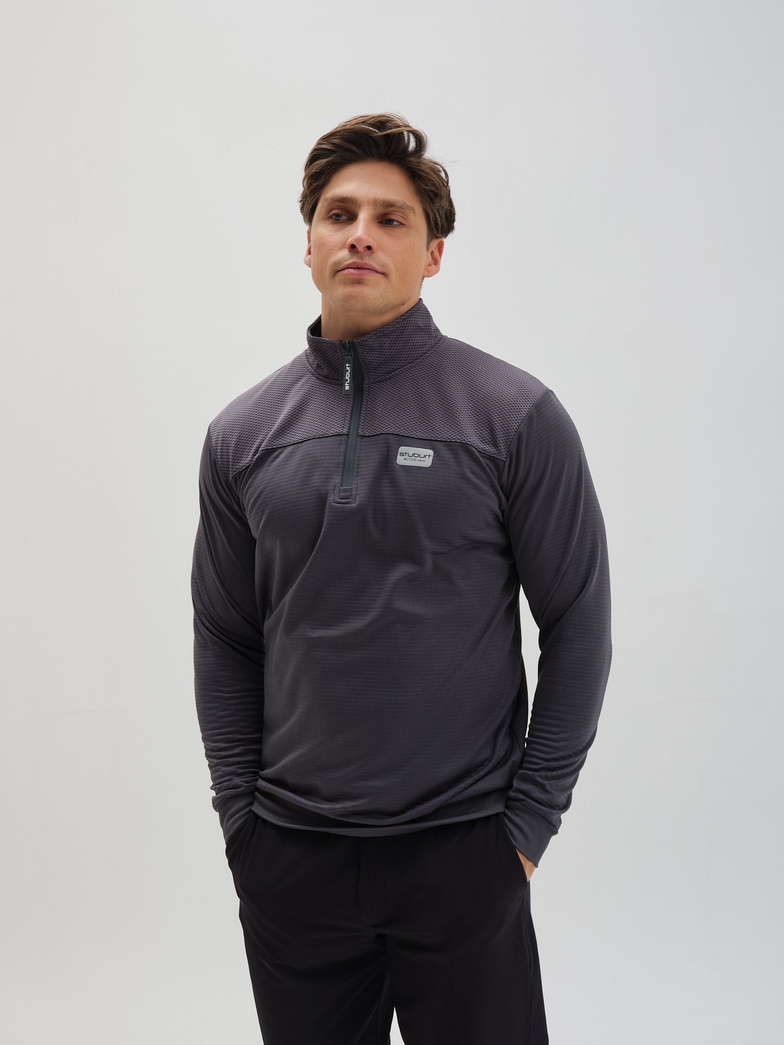 Active-tech Zip Neck Top.