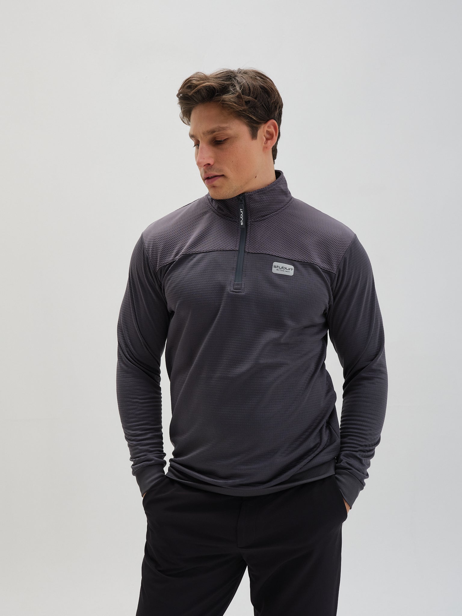 Active-tech Zip Neck Top.