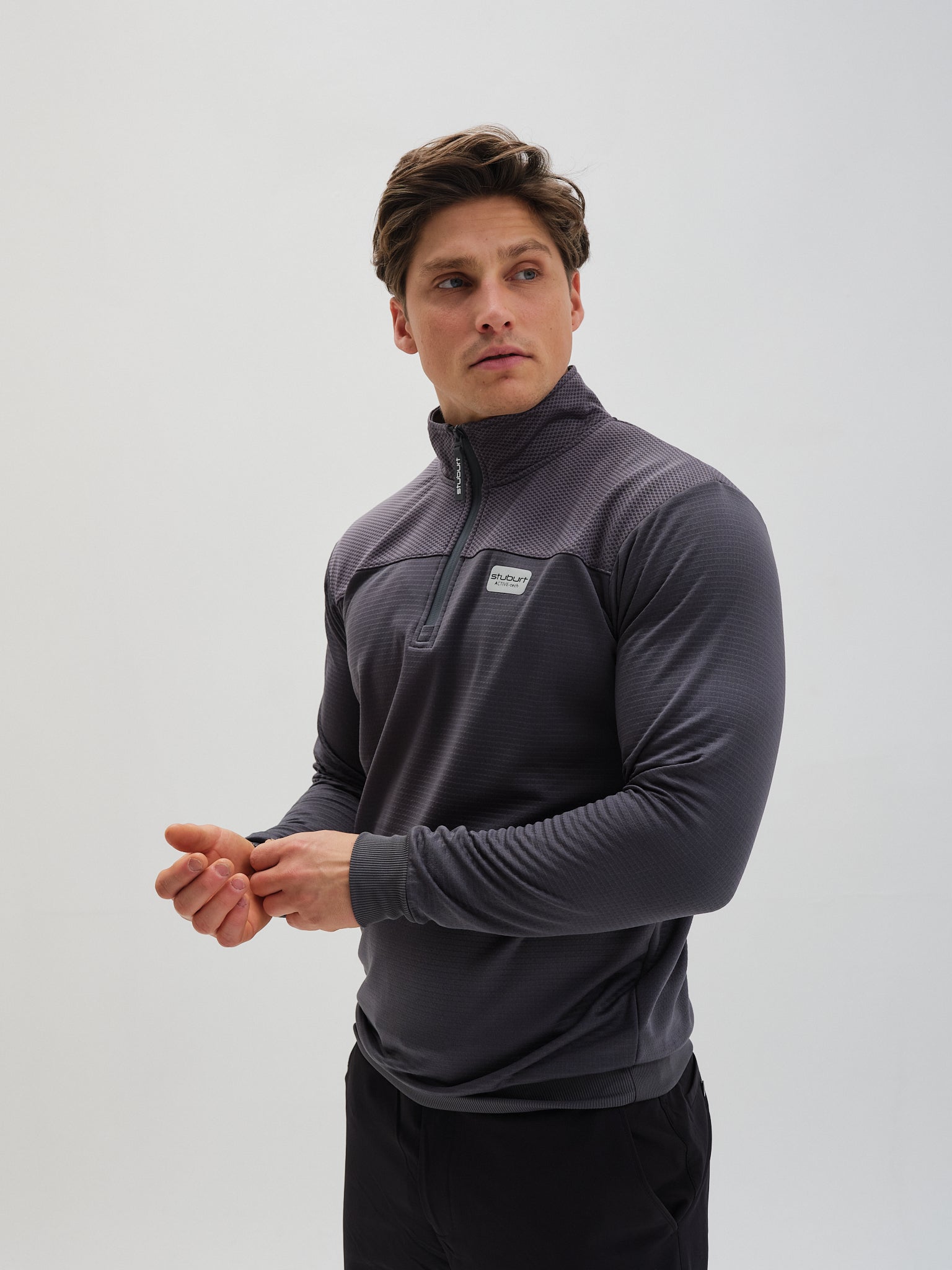 Active-tech Zip Neck Top.