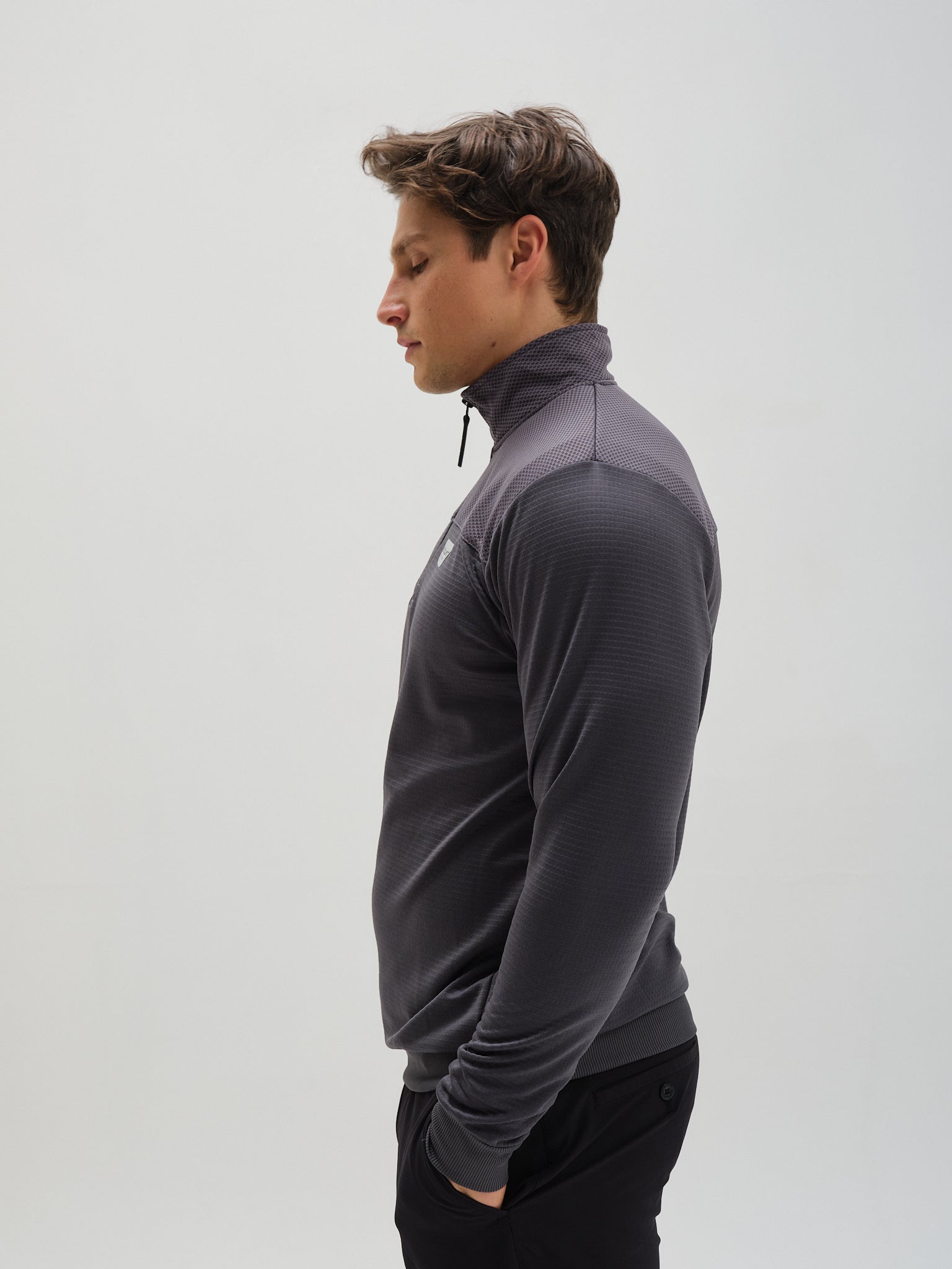 Active-tech Zip Neck Top.