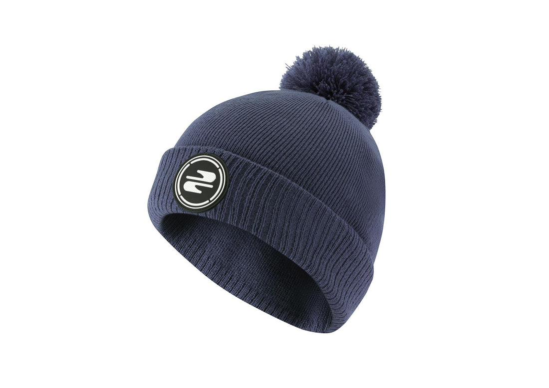 Quibble Bobble Hat - Steel Blue, front