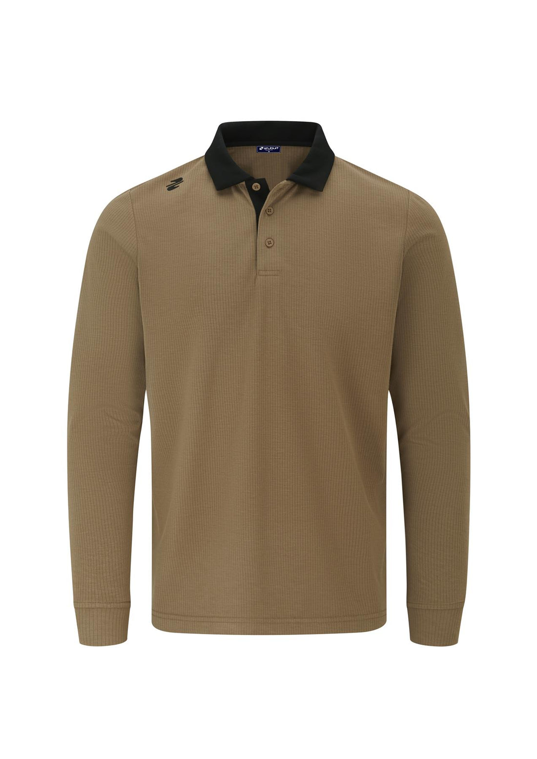 Typhoon Long Sleeve Polo - Boron, front