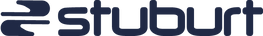 Stuburt logo in blue on a white background