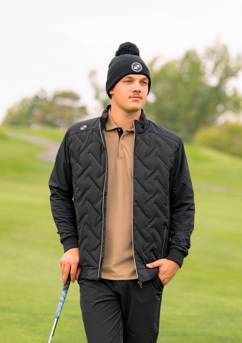 Craze Padded Jacket - Black, front
