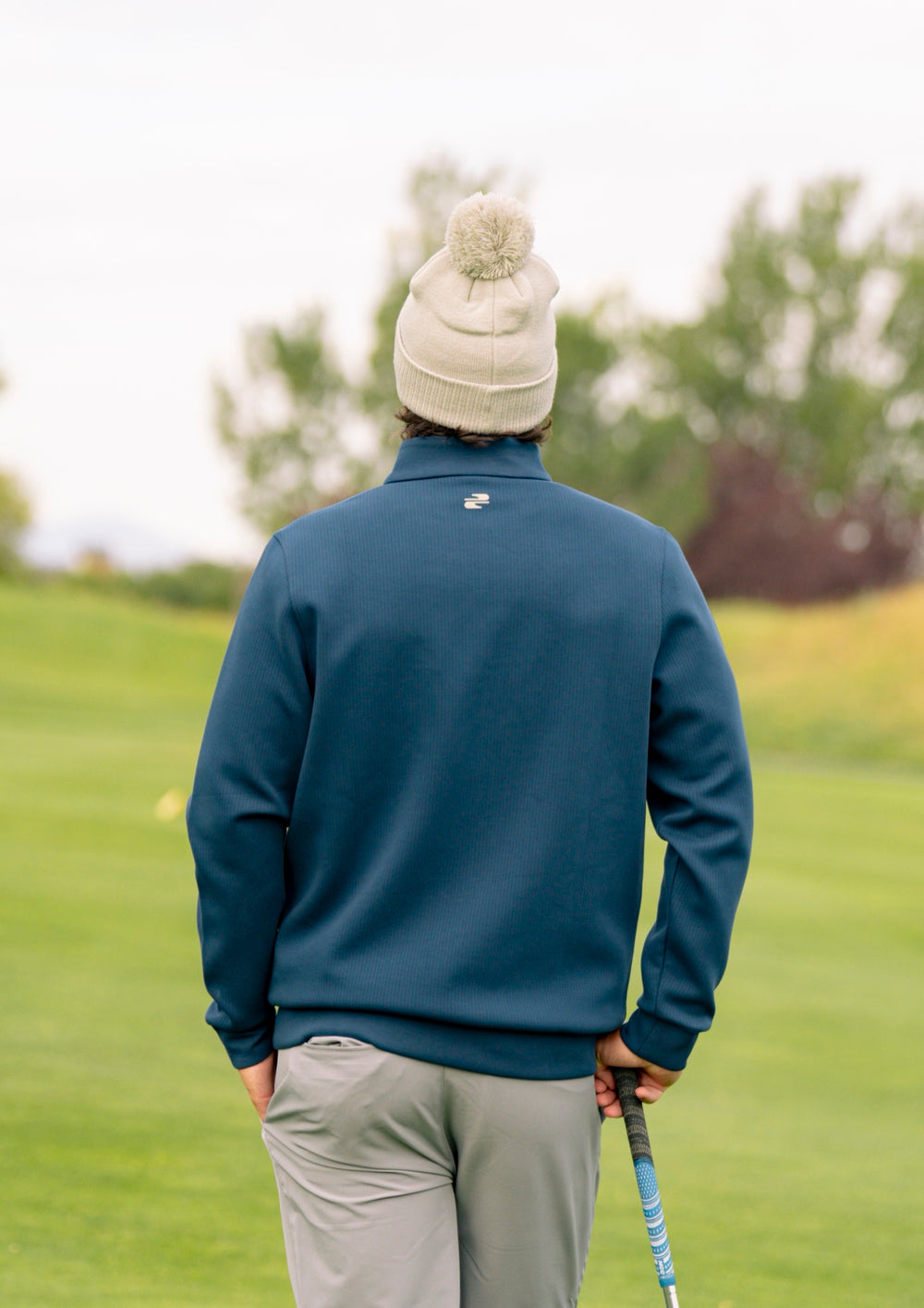 Steers Midlayer - Navy, back