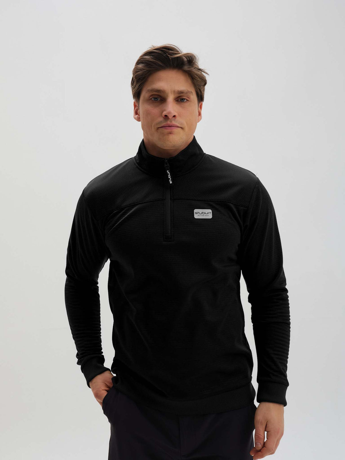 Active-tech Zip Neck Top - Stuburt  Golf