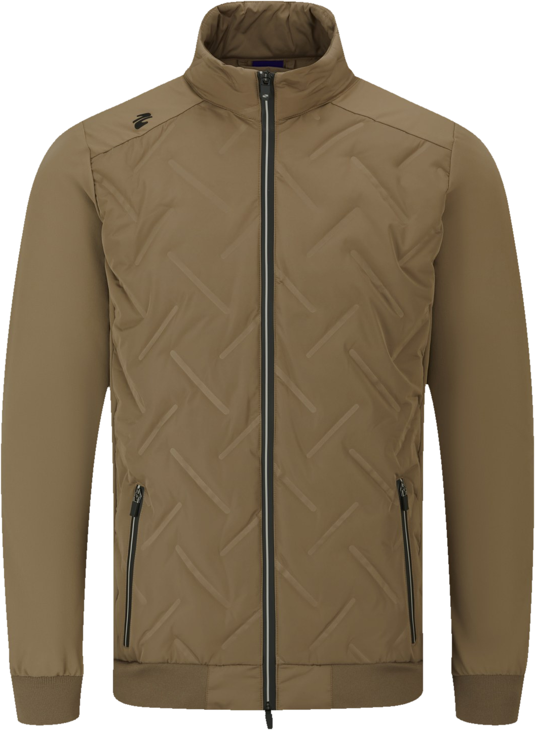 The Craze chevron-quilted jacket in boron
